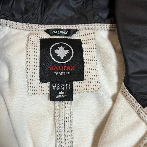 Halifax Traders Patterned Rain Jacket with Hood Size M Soft Shell Gorpcore Hike - Picture 6 of 12